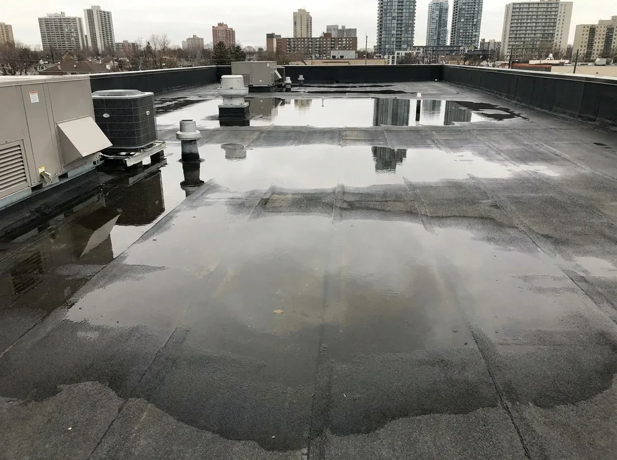 Ponding Water Roof Repair