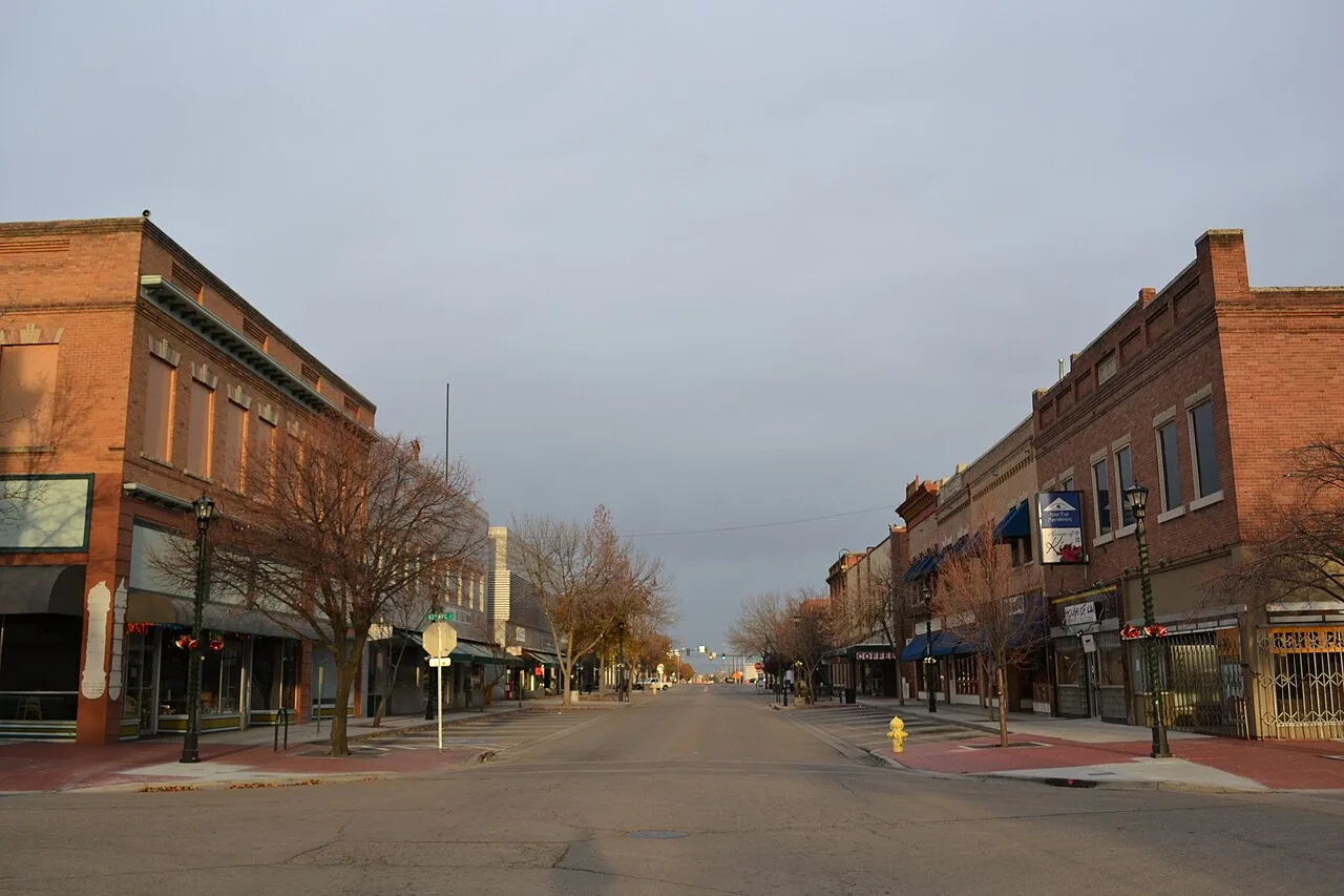 Main Street in downtown Nampa, Idaho
